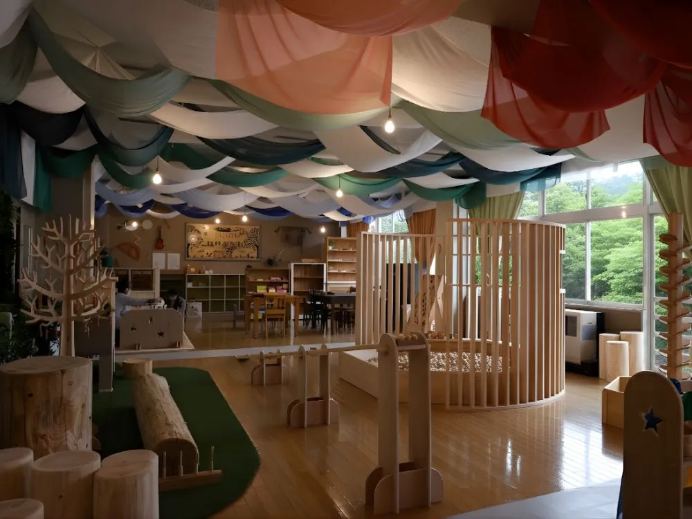 里山エスクエラでの木育風景