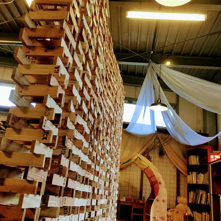 仙台市で積み木 ナイアガラの滝イベント