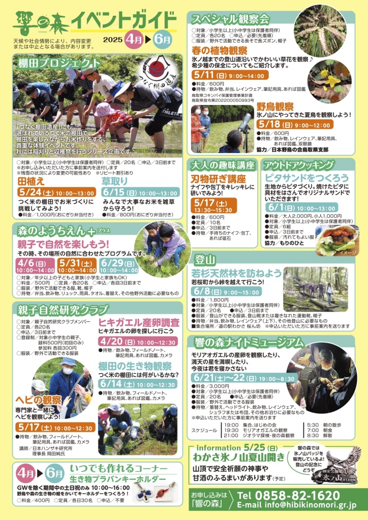 氷ノ山自然ふれあい館「響の森」で開催されるネイチャーキッズフェスティバルの木育広場風景